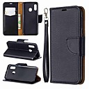 baratos Capinhas para iPhone-Capinha Para Samsung Galaxy A6 (2018) / A6+ (2018) / Galaxy A7(2018) Carteira / Porta-Cart&amp;atilde;o / Antichoque Capa Prote&amp;ccedil;&amp;atilde;o Completa S&amp;oacute;lido R&amp;iacute;gida PU Leather
