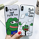 baratos Capinhas para iPhone-Capinha Para Apple iPhone XS / iPhone XR / iPhone XS Max Antichoque / Anti-poeira / Transparente Capa traseira Transparente / Desenho Animado TPU