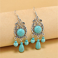 Brincos cor Turquesa