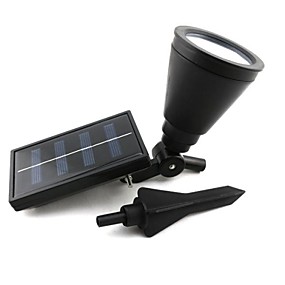 baratos Postes de Luz-outdoor energia solar spotlight paisagem do jardim luz da lâmpada gramado inundação com 4 levou