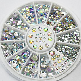 baratos Strass &amp; Decorações para Unhas-100% Acrílico Jóias de Unhas Para Unha de Dedo Dedos das Mãos Dedos dos Pés Decoração arte de unha Manicure e pedicure Abstracto / Elegante &amp; Luxuoso / Casamento