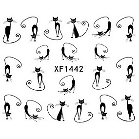 baratos Adesivos para Unhas-1 Adesivos para Manicure Artística Transferência de água adesivo Punk maquiagem Cosméticos Designs para Manicure