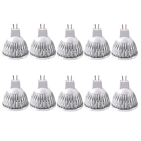 baratos Lâmpadas de Foco de LED-Zdm 10 pacote, mr16 / gu5.3 35 w lâmpadas led 210lm, 12 v dc, 20 watts incandescente equivalente, holofotes de poupança de energia ultra brilhante