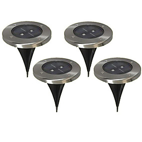 baratos Luzes do caminho-2 LEDs Branco Quente Recarregável / Decorativa Bateria