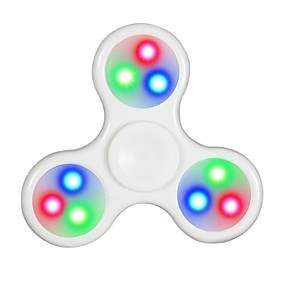 baratos Brinquedos para Exteriores-Spinners de mão Mão Spinner Alta Velocidade Iluminação Por matar o tempo LED Spinner Plástico Clássico Peças Adulto Para Meninos Para Meninas Brinquedos Dom / O stress e ansiedade alívio / Luz LED