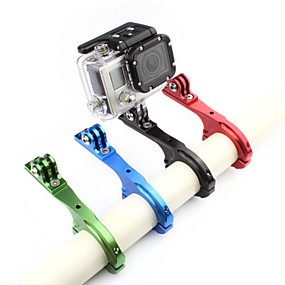baratos Câmeras Esportivas &amp; Acessórios para GoPro-Handlebar Mount Ajustável Para Câmara de Acção Gopro 6 Todos Moto Liga de alumínio