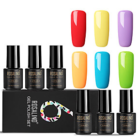 baratos Maquiagem &amp; Produtos para Unhas-Esmalte Gel UV 7 ml 6 pcs Na moda / Glamour De Mergulhar para Longa Proteção Noivado / Encontro / Profissional Na moda / Glamour