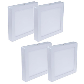 baratos Luminárias de Painel-JIAWEN 4pçs 24 W 1920 lm 120 Contas LED Instalação Fácil Luminária de Painel Branco Quente Branco Frio 85-265 V
