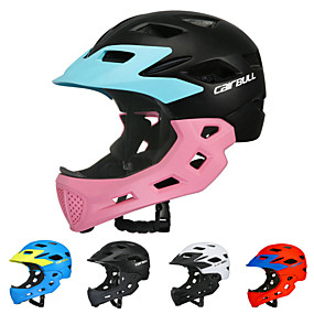baratos Acessórios para Ciclismo-CAIRBULL Crianças Capacete de bicicleta BMX capacete 16 Aberturas Suporte Integrado Peso Leve Rede De Insetos ESP+PC PC Esportes Patinação no Gelo Exercicio Exterior Ciclismo / Moto - Vermelho Azul