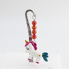 baratos Papelaria Gadgets-liga da forma / unicórnio da resina que modela o marcador pandent para artigos de papelaria do lazer do escritório