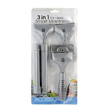 baratos Acessórios para Pequenos Animais-Limpadores - de Plástico/Aço Inoxidável - Para Peixe