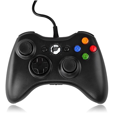 baratos Acessórios para Jogos de Computador-*3-PC001BW Com Fio Comando de Jogo Para Xbox 360 / PC ,  Cabo de Jogo Comando de Jogo ABS 1 pcs unidade