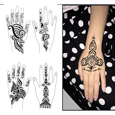 1 Pcs Non Toxic Talla Grande Tribal Los Tatuajes Temporales