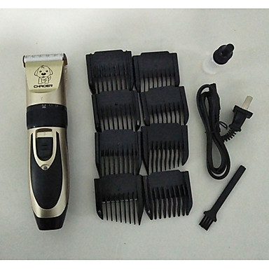 baratos Presentes para Amigos dos Animais-Gato Cachorro Tosa &amp; Penteados Aparador de cabelo Maquina de Aparar Cabelos Kit de Ferramentas Removedor de pêlos de animais Sem Fios Plásticos Cortadores e Aparadores Portátil Mini Recarregável Preto