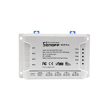 baratos Interruptor Inteligente-interruptor esperto do rf do wifi do grupo 4 de 4k pro 4 de 4k para a casa esperta diy